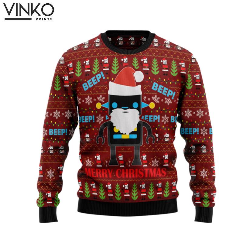 Robot Santa HZ102312 Ugly Christmas Sweater