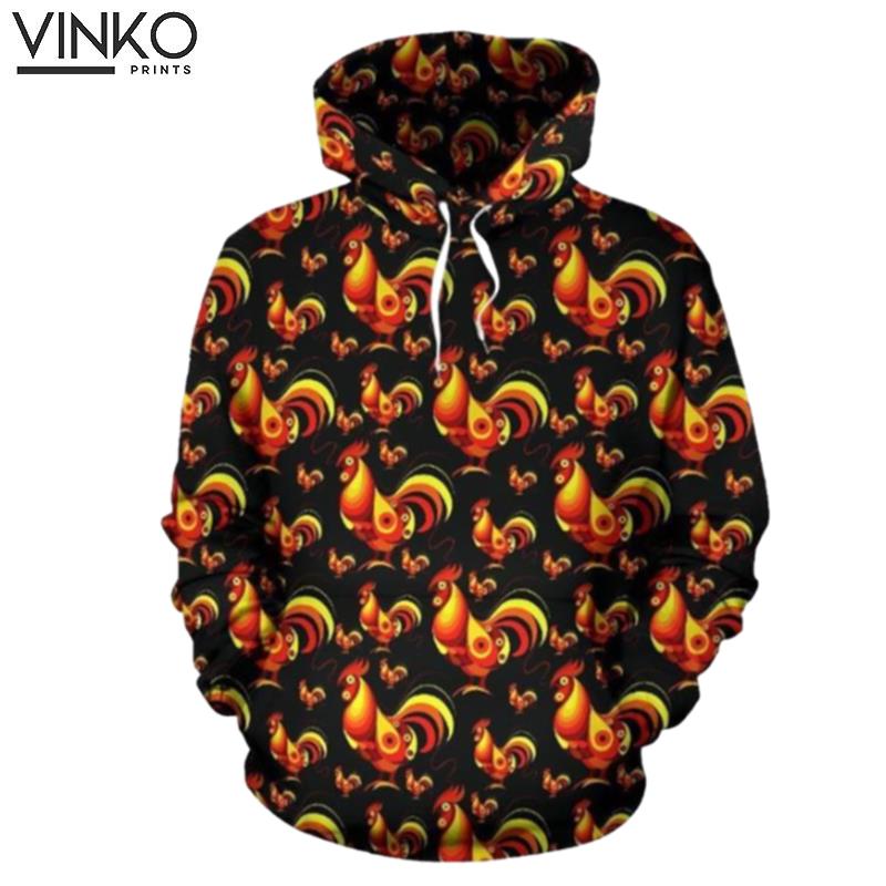 Rooster Themed Hoodie