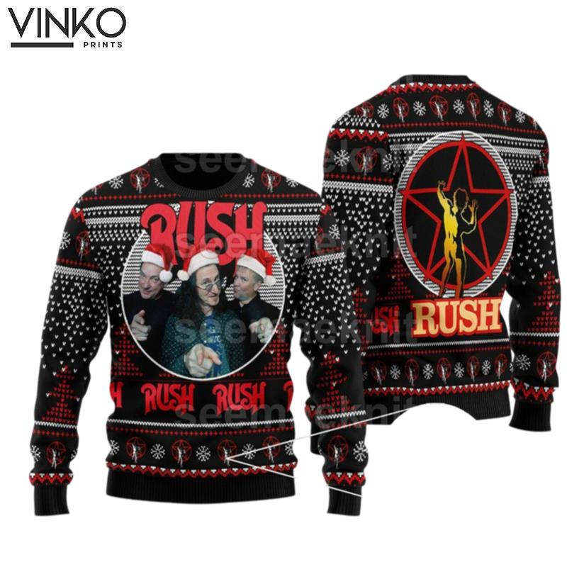 Rush Band Unisex Ugly Christmas Sweater