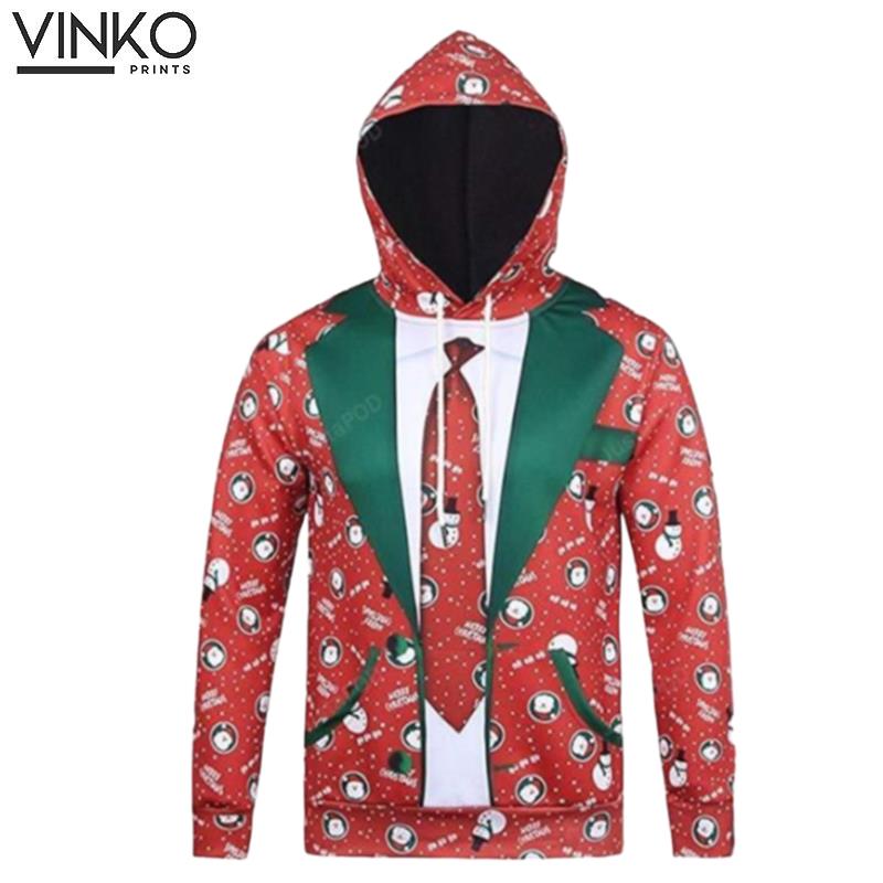 S Digital Christmas Ugly Hoodie