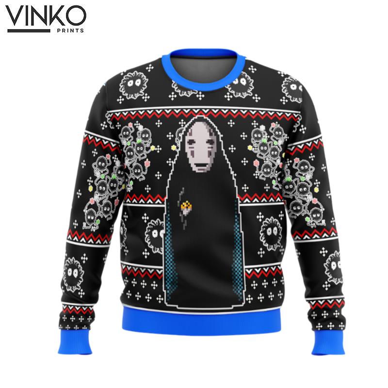 SPIRITED AWAY No Face Ugly Christmas Sweater