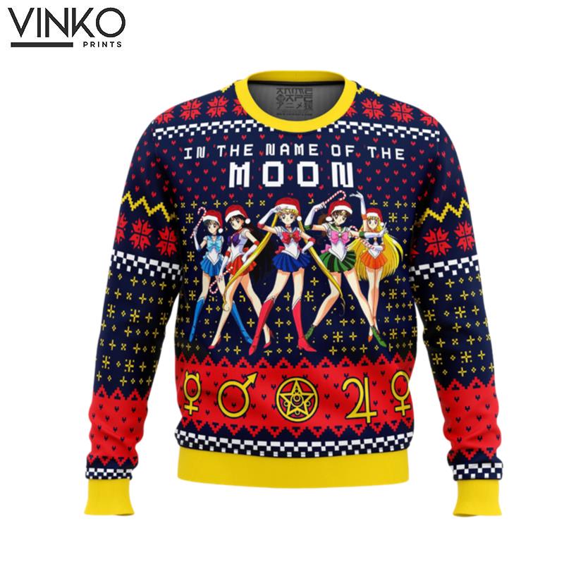 Sailor Moon In the Name of the Moon Ugly Christmas Sweater