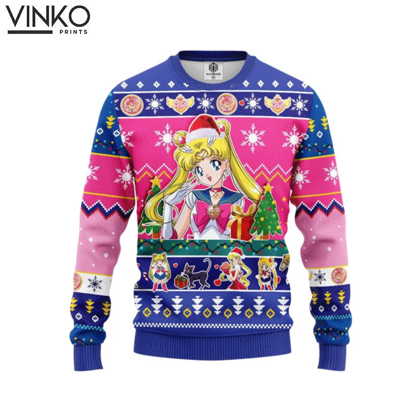 Sailor Moon Merry Xmas Gift 106 Ugly Christmas Sweater