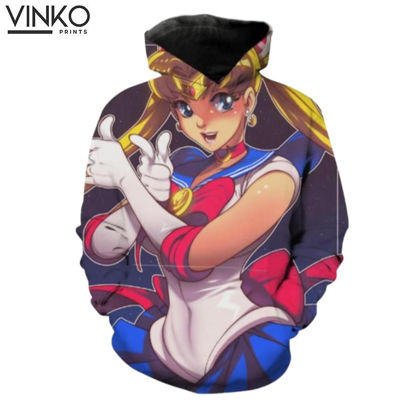 Sailor Moon Pose Sailor Moon Anime Hoodie