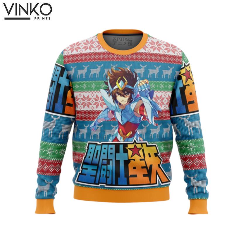 Saint Seiya Alt Ugly Christmas Sweater