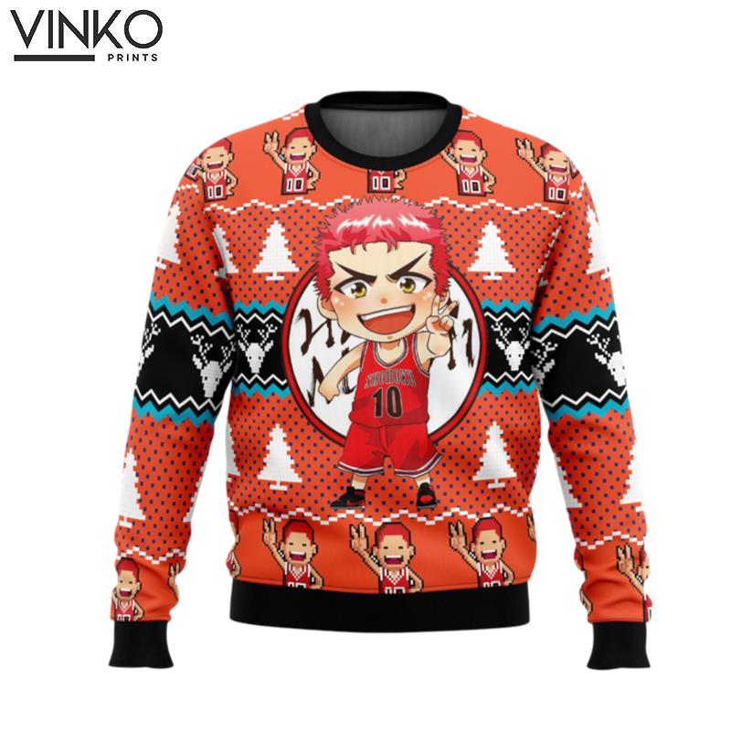 Sakuragi Hanamichi Slam Dunk Ugly Christmas Sweater