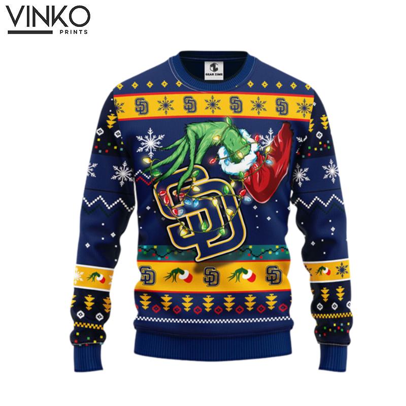 San Diego Padres Grinch Ugly Christmas Sweater