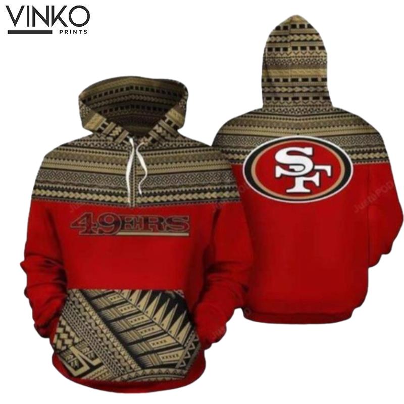 San Francisco 49Ers Ncaa Football Maori Tattoo V2 San Francisco 49Ers Hoodie