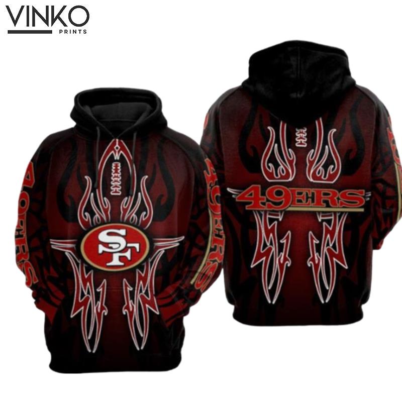 San Francisco 49Ers Nfl Football Pattern San Francisco 49Ers Hoodie