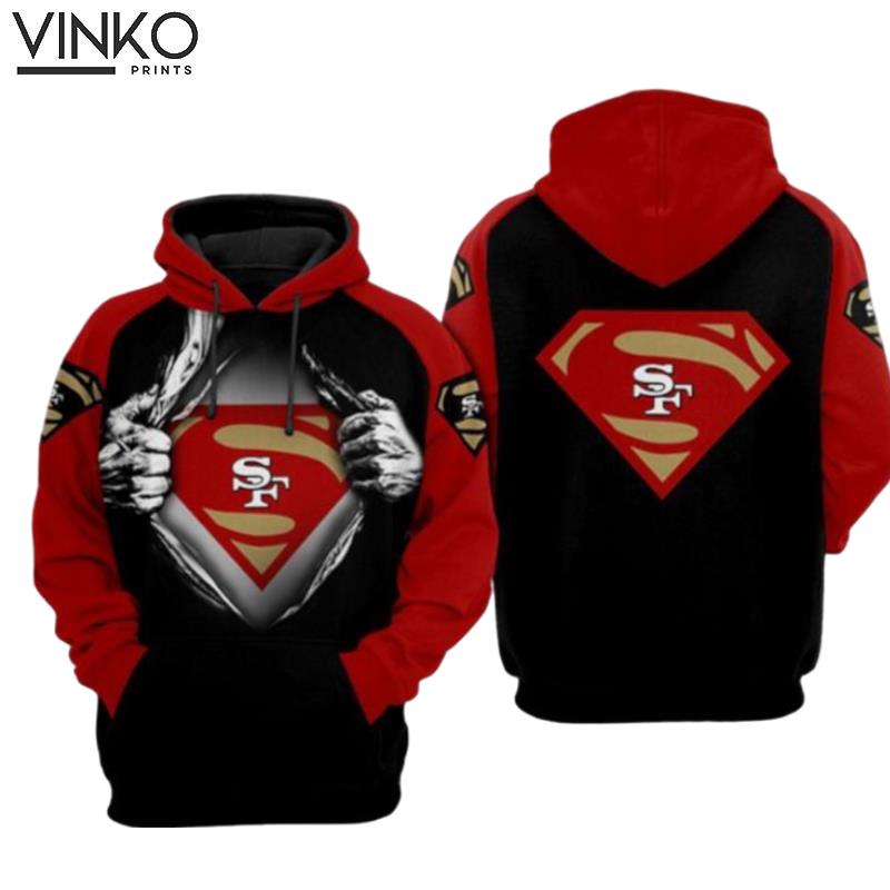 San Francisco 49Ers Nfl Football Superman San Francisco 49Ers Hoodie