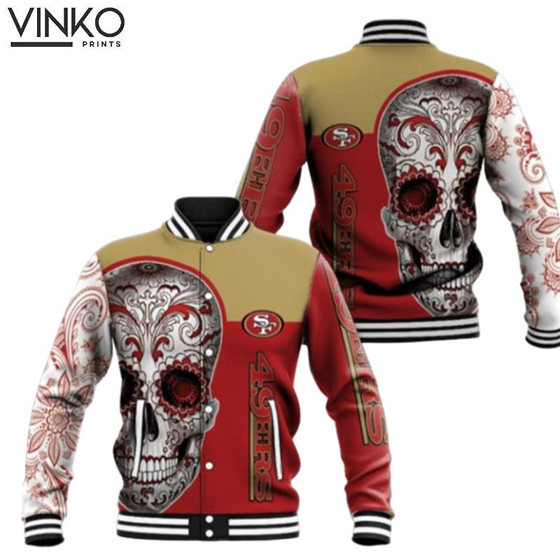 San Francisco 49Ers Sugar Skull Fan T Jersey Baseball Model 54 Hoodie