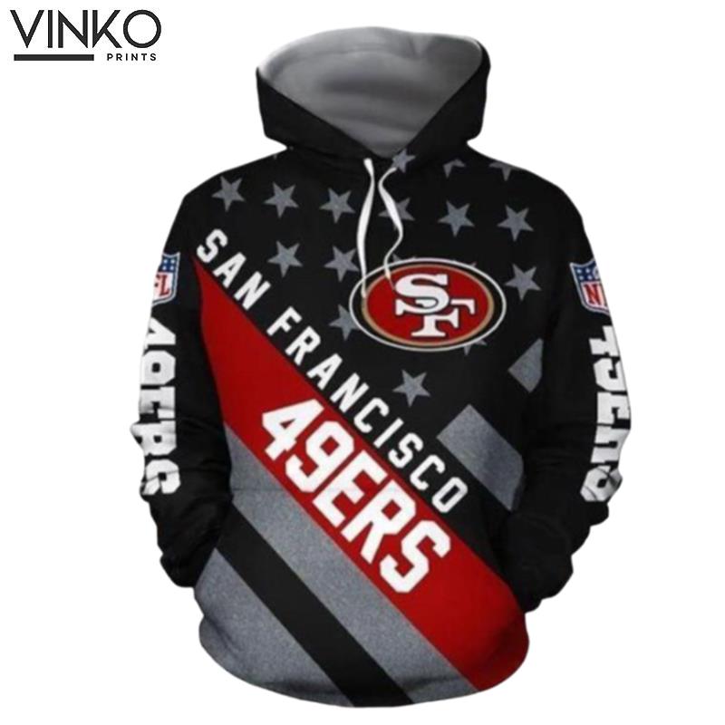 San Francisco 49Ers US Flag Hoodie