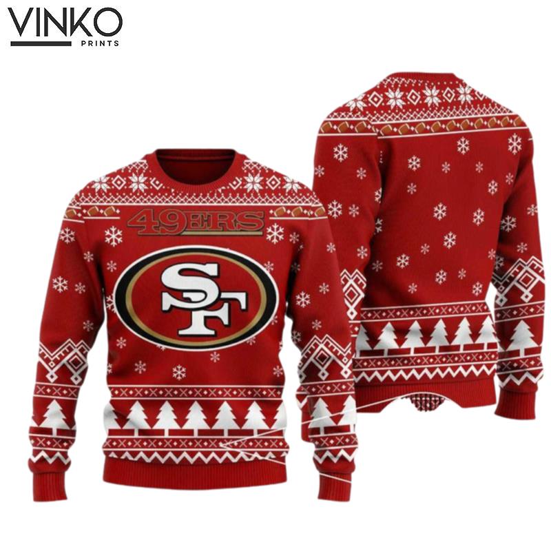 San Francisco Football an Francisco 3D Ugly Christmas Sweater