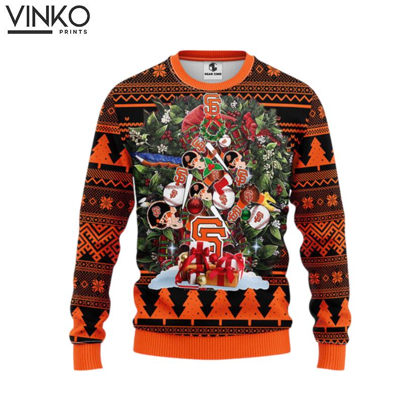 San Francisco Giants Tree Ugly Ugly Christmas Sweater