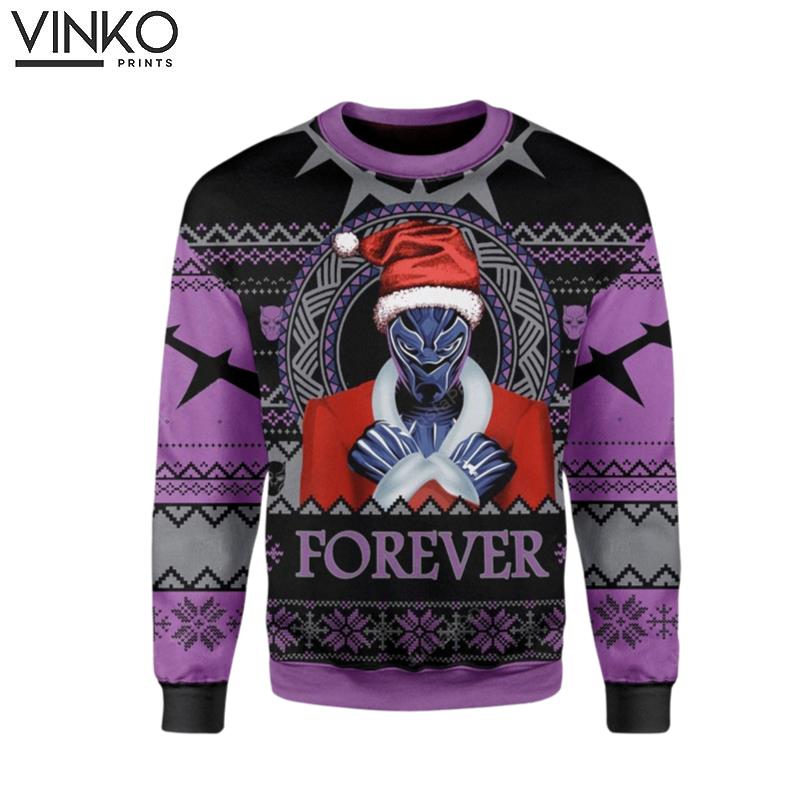 Santa Black Panther Wankada Ugly Christmas Sweater