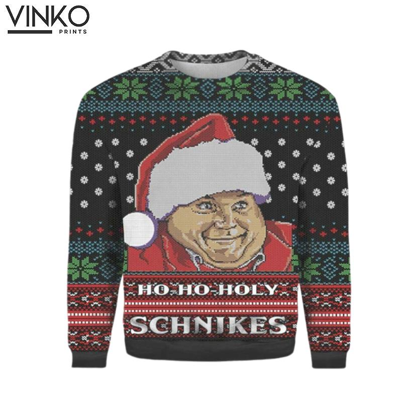 Santa Chris Farley Ho Ho Holy Schnikes Chris Farley Fans Christmas Ugly Christmas Sweater