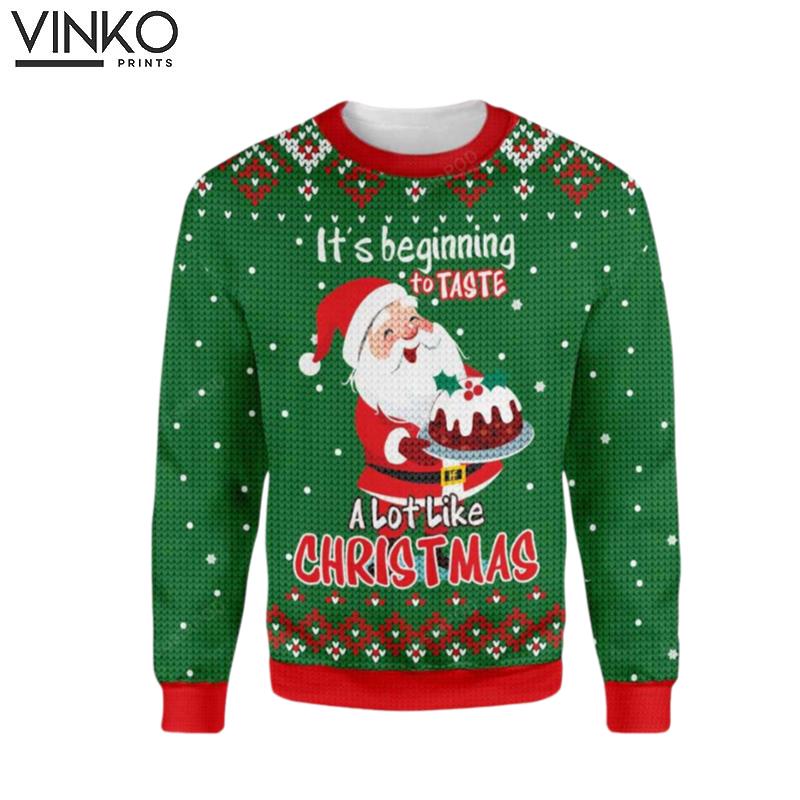 Santa Claus Baking Gift Festive 3D All Over Print Ugly Christmas Sweater