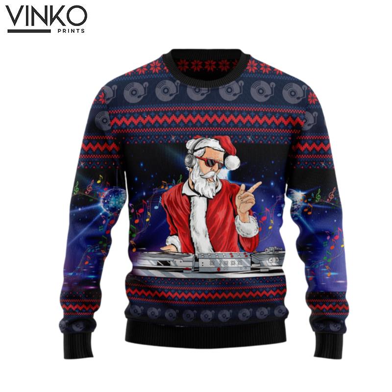 Santa Claus Dance Night Party HZ120914 Ugly Christmas Sweater