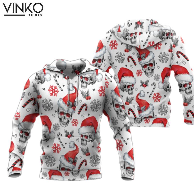 Santa Claus Skull Christmas Hoodie