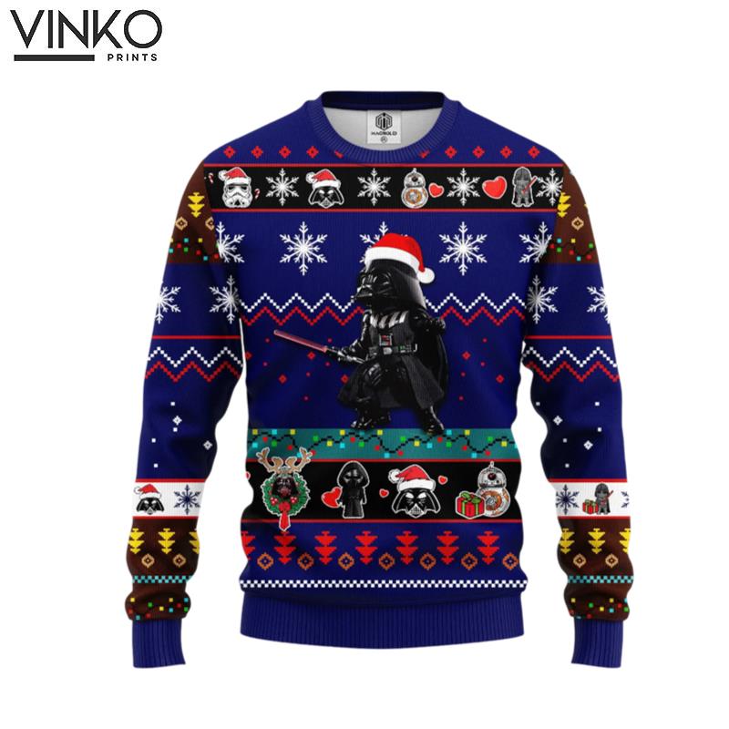 Santa Darth Vader Ugly Christmas Sweater