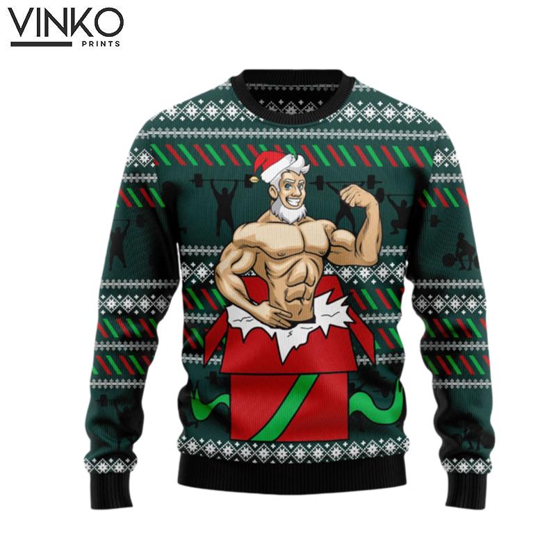 Santa Gymnastic G51110 Ugly Christmas Sweater