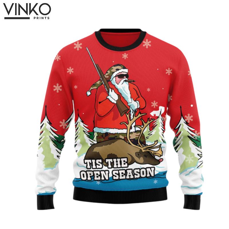 Santa Hunting TY0912 Ugly Christmas Sweater