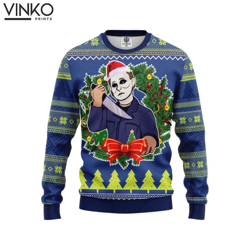 Santa Jason Voorhees Merry Xmas 262 Ugly Christmas Sweater