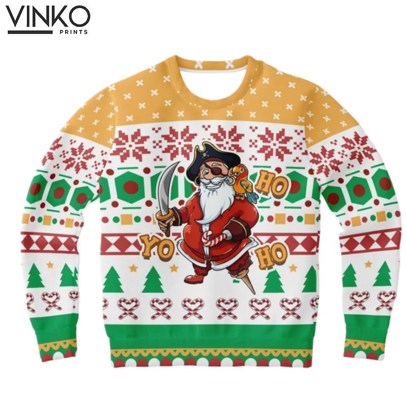 Santa Pirate Ugly Christmas Sweater