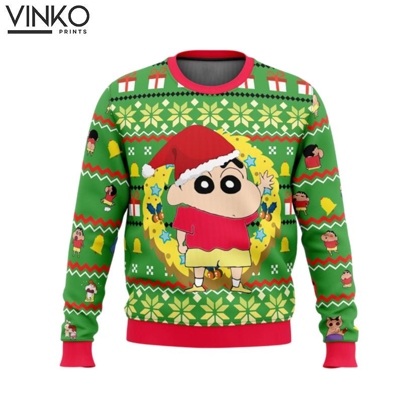 Santa Shinnosuke Crayon Shinchan Ugly Christmas Sweater