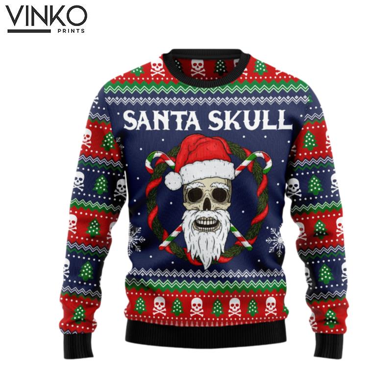 Santa Skull HZ101906 Ugly Christmas Sweater