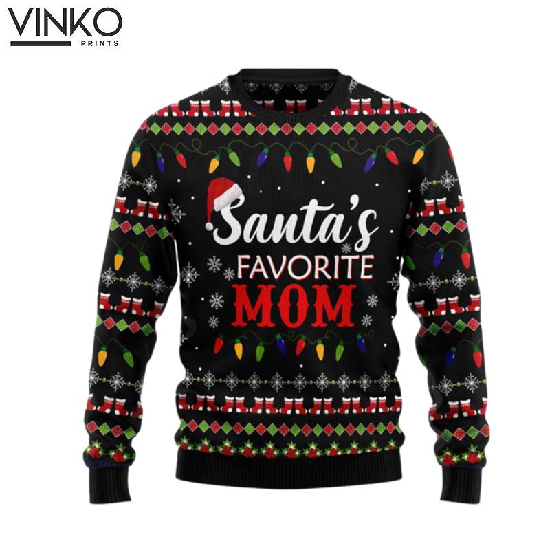 Santa's Favorite Mom HZ102310 Ugly Christmas Sweater