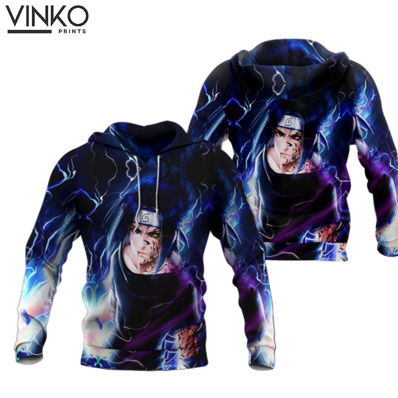 Sasuke Uchiha Lightning 2 Hoodie