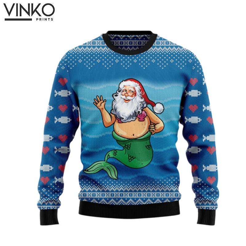 Satan Claus Mermaid HT100508 Ugly Christmas Sweater