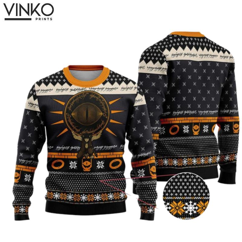 Sauron Eye TLOTR Christmas Ugly Christmas Sweater