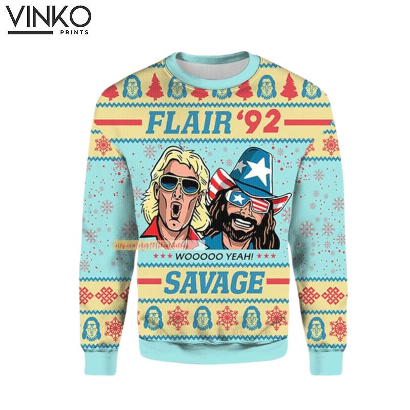 Savage Ugly Xmas Christmas 3D Ugly Christmas Sweater