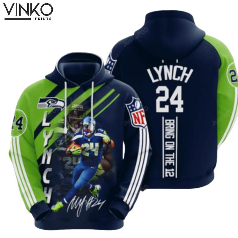 Seattle Seahawks Marshawn Lynch Hoodie