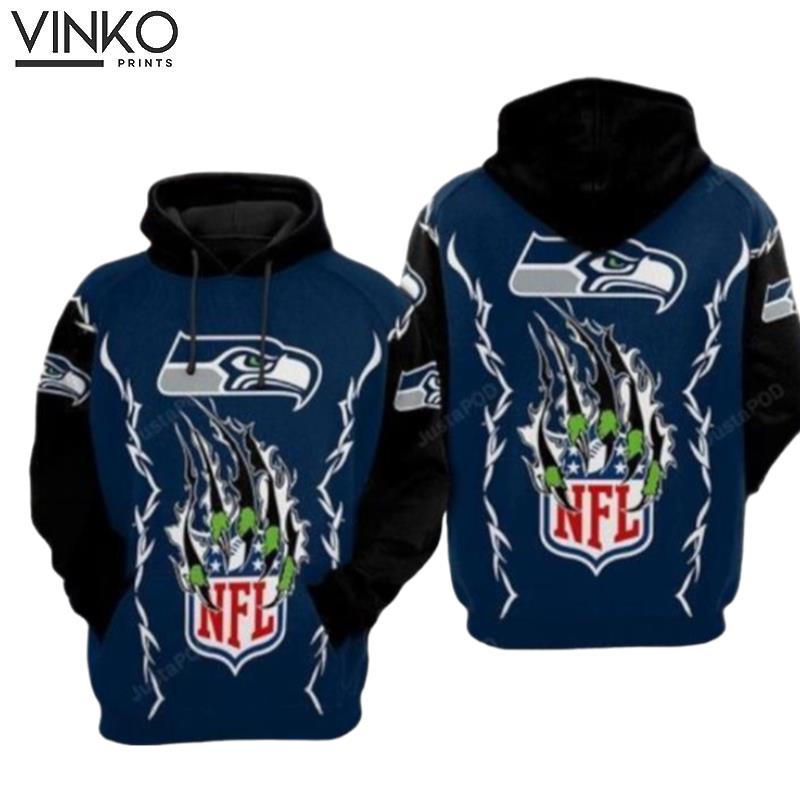 Seattle Seahawks Nfl Football Claws Seattle Seahawks Seattle Seahawks Hoodie