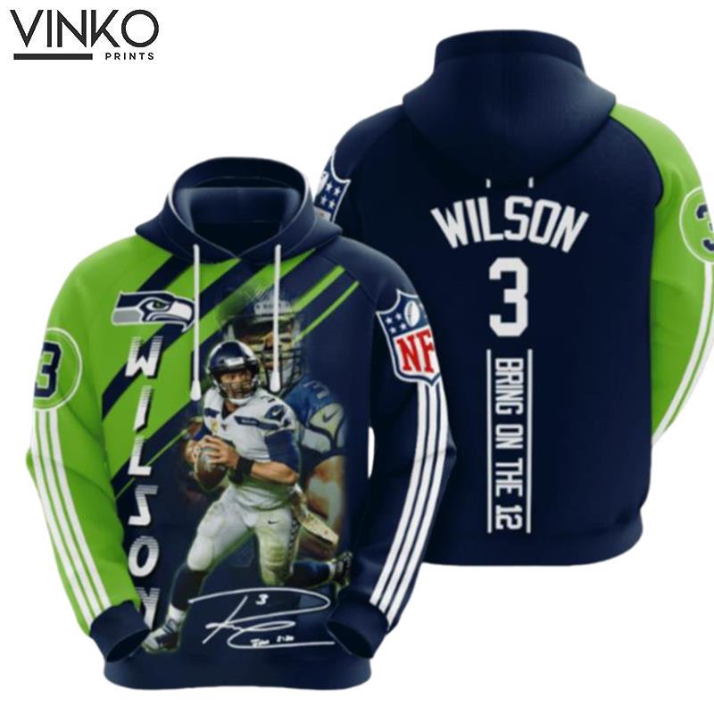 Seattle Seahawks Russell Wilson Hoodie