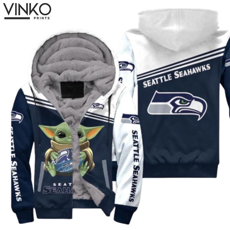 Seattle Seahawks X Baby Yoda Hoodie