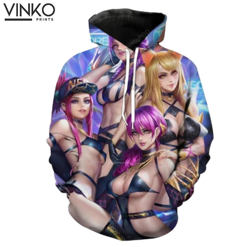 Sexy Kda League Girls Sexy League Of Legends Hoodie