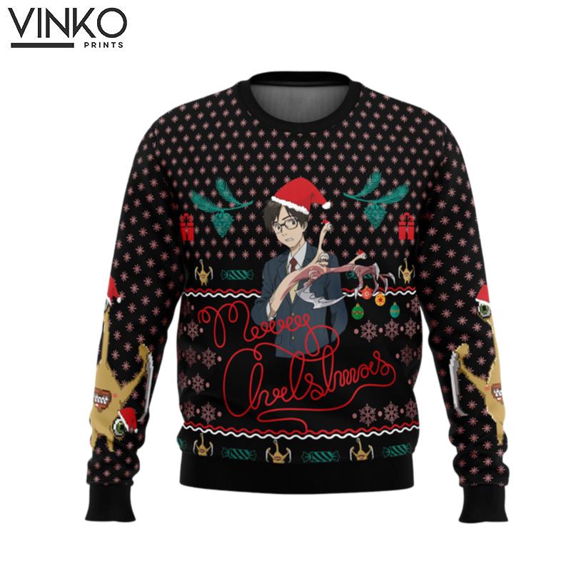 Shinichi Izumi Parasyte Ugly Christmas Sweater