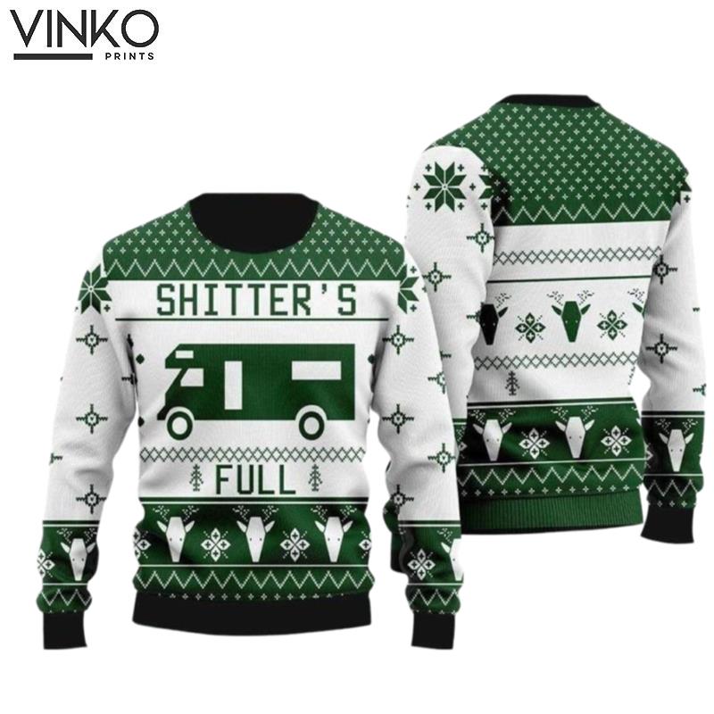 Shitters Full Knitted for men and women Ugly Christmas Sweater