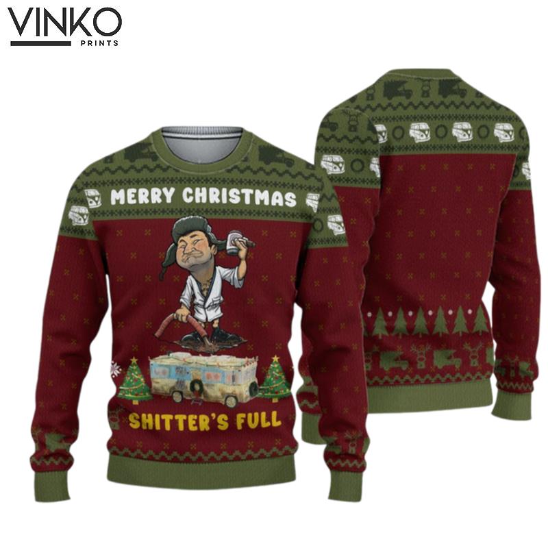 Shitters Full Ugly Christmas Sweater