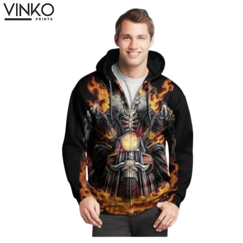 Skull Ghost Rider Hoodie