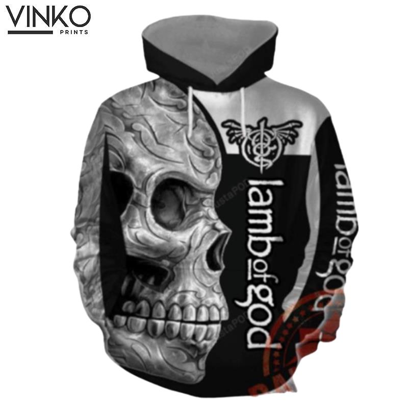 Skull Lamb Of God Rock Band Men And Women Skull Lamb Of God Rock Band Skull Lamb Of God Rock Band Hoodie