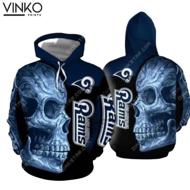 Skull Los Angeles Rams Hoodie