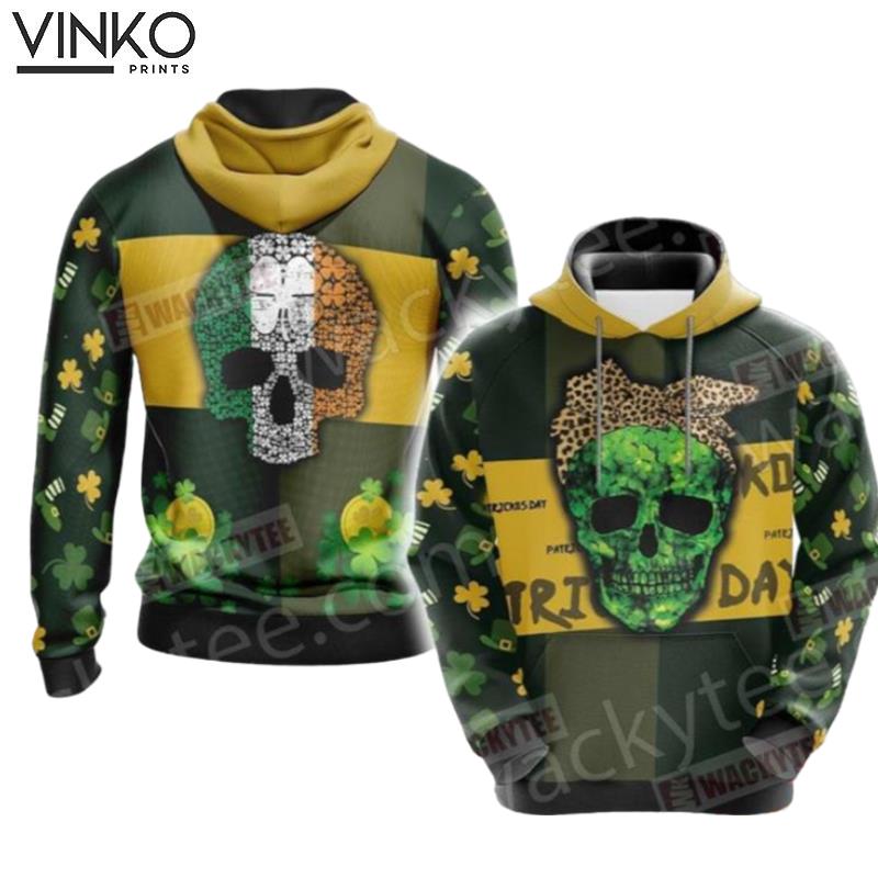 Skull Patricks Day 3046 Hoodie