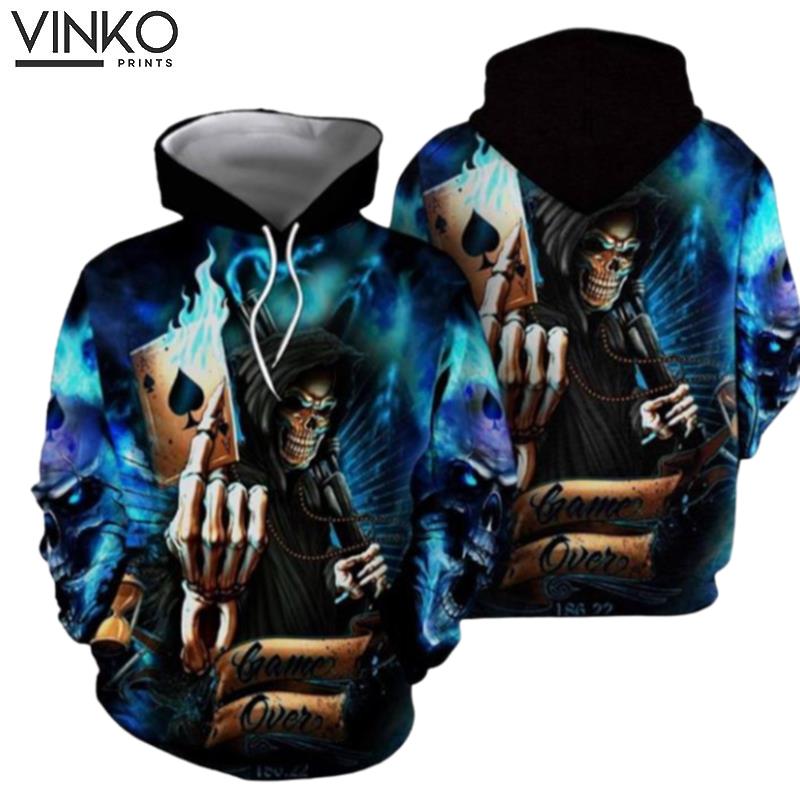 Skull Poker Hoodie