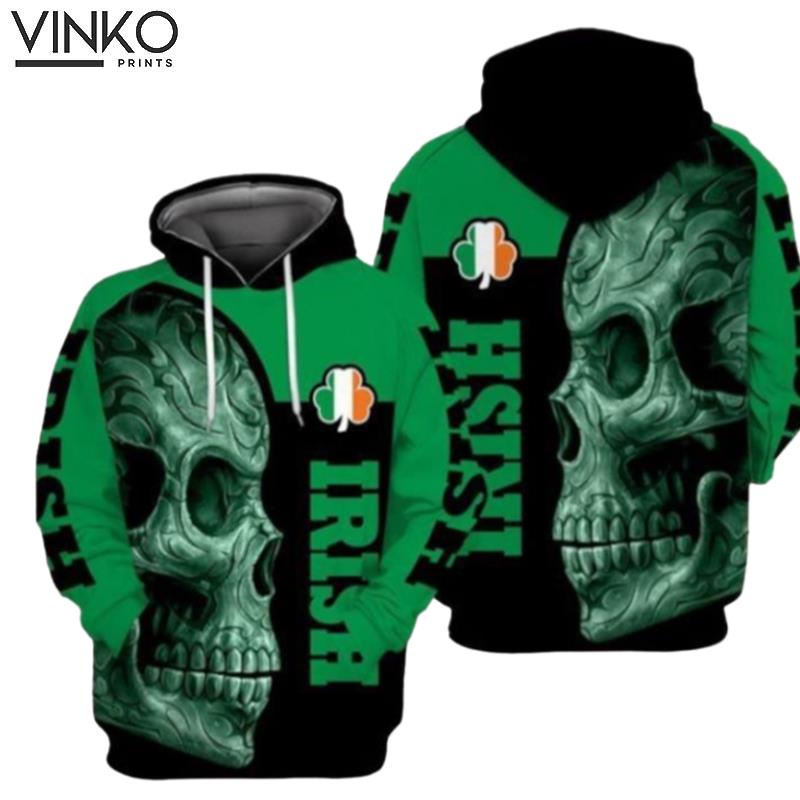 Skull Saint Patrick_S Day Men And Women Skull Saint Patrick_S Day Saint Patrick_S Day Hoodie