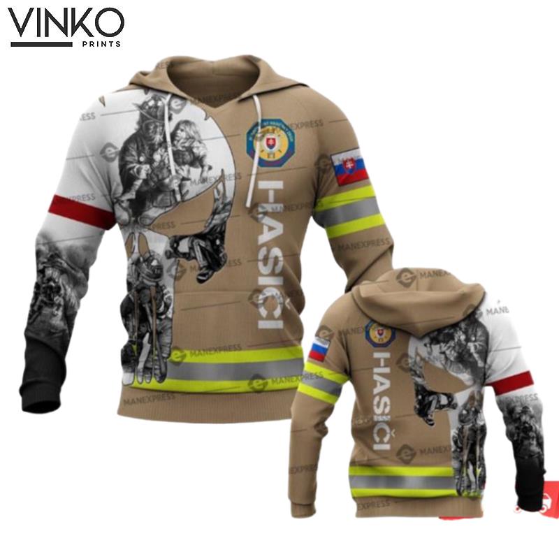 Slovak Firefighter Brown Hoodie